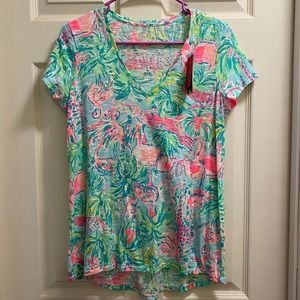 NWT Lilly Pulitzer Etta Top On Parade Small